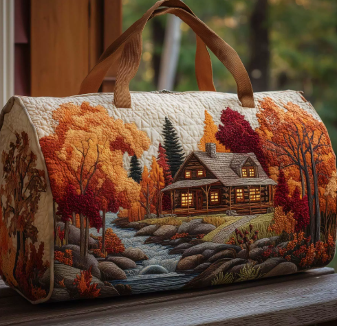 💞LAST DAY 50% OFF ✨Larnto® Hippie Journey Quilted Duffle Bag