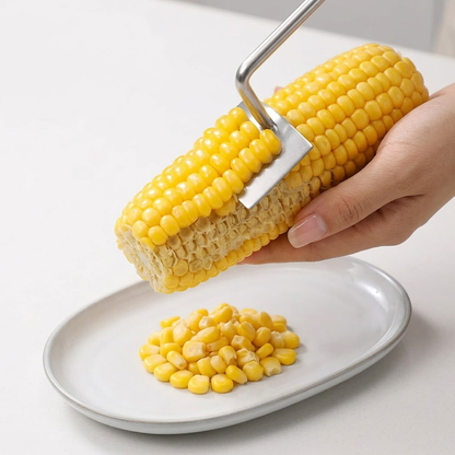 💞LAST DAY 50% OFF ✨Stainless Steel Corn Peeler – Premium Kernel Stripping Tool