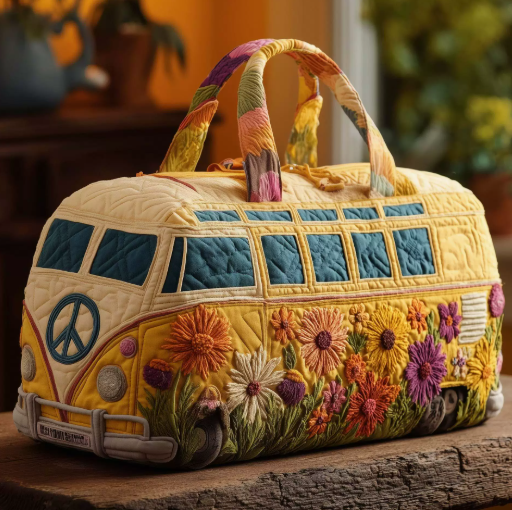 💞LAST DAY 75% OFF ✨Larnto®  Hippie Journey Quilted Duffle Bag UPSELL
