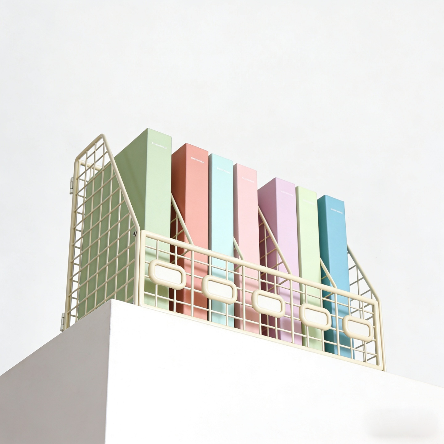 Larnto® Metal Desk Organizer | 5 Vertical Compartment File Holder