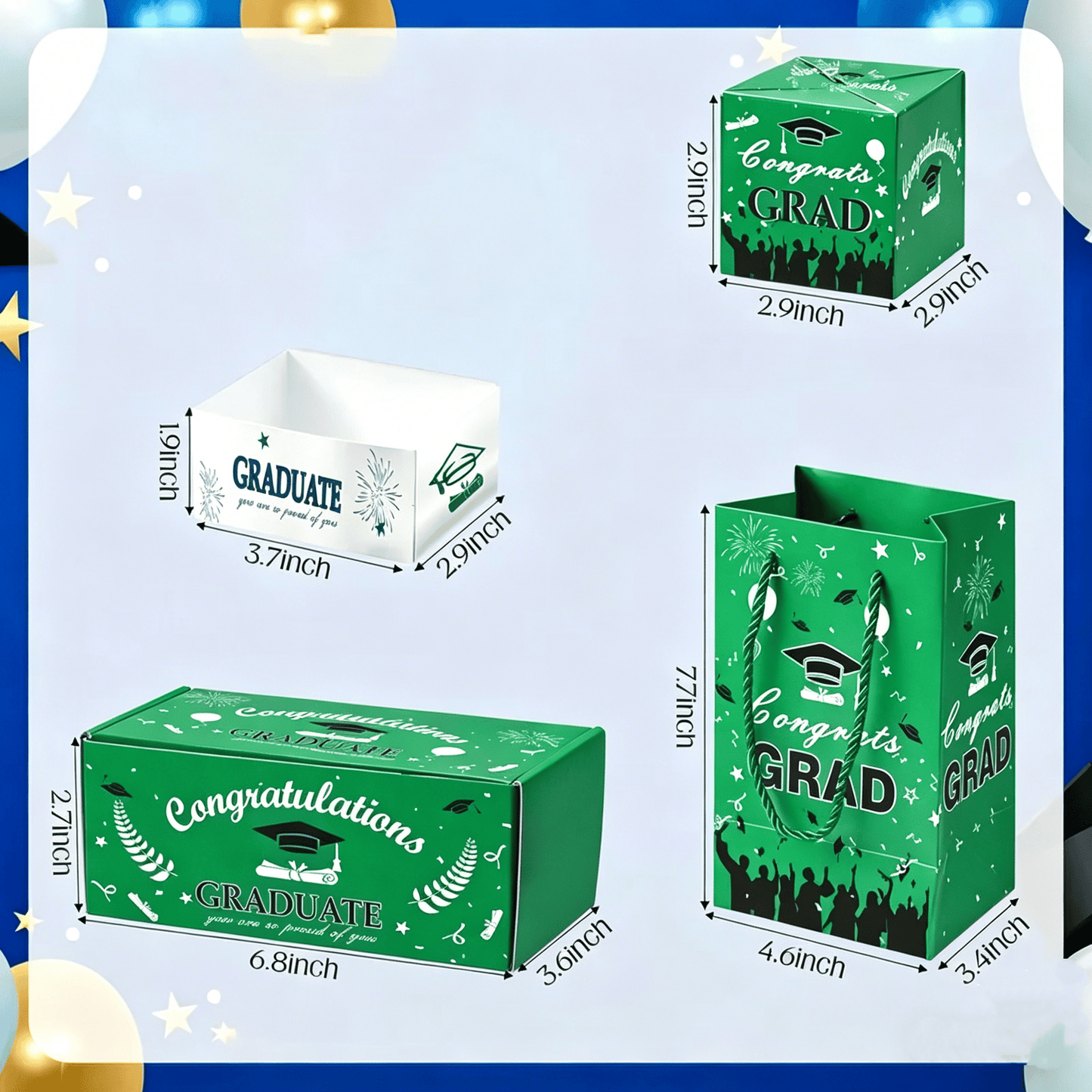 💞LAST DAY 50% OFF ✨2026 Graduation Explosion Pop Gift Box 🎓 Surprise Bounce Cash Box Grad Party Gift Bag Set