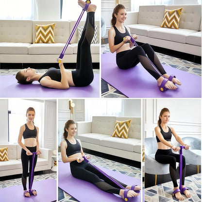 💪💞LAST DAY 50% OFF ✨Polishpops®8-Tube Pedal Resistance Device— Full-Body Home Gym with Adjustable Strength & Detachable