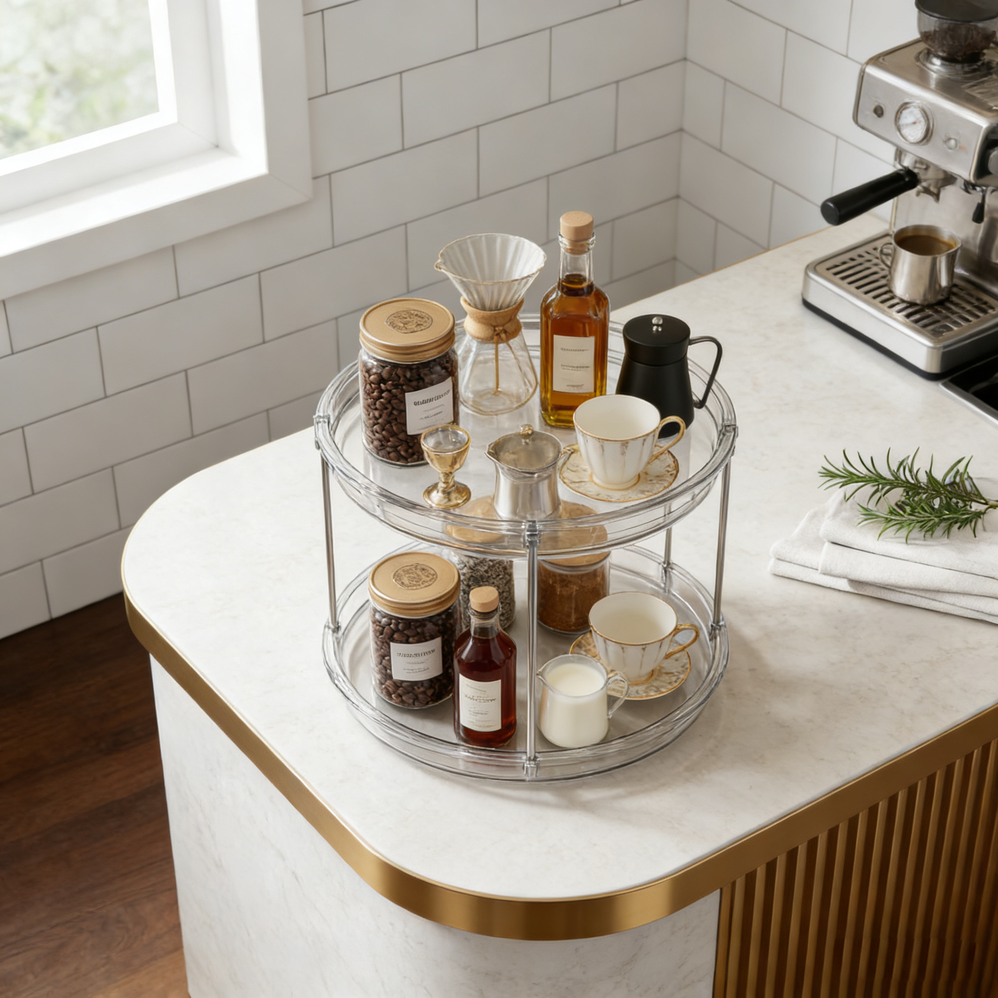 Larnto® 2-Tier Kitchen Storage Organizer