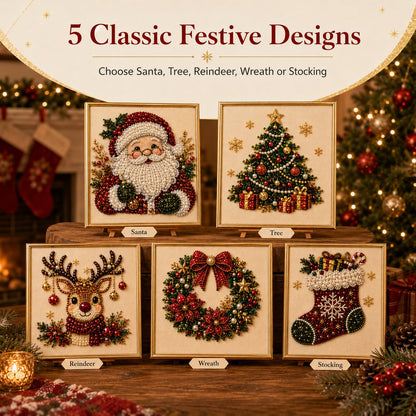 🎄 DIY Christmas Pearl Diamond Painting Kit