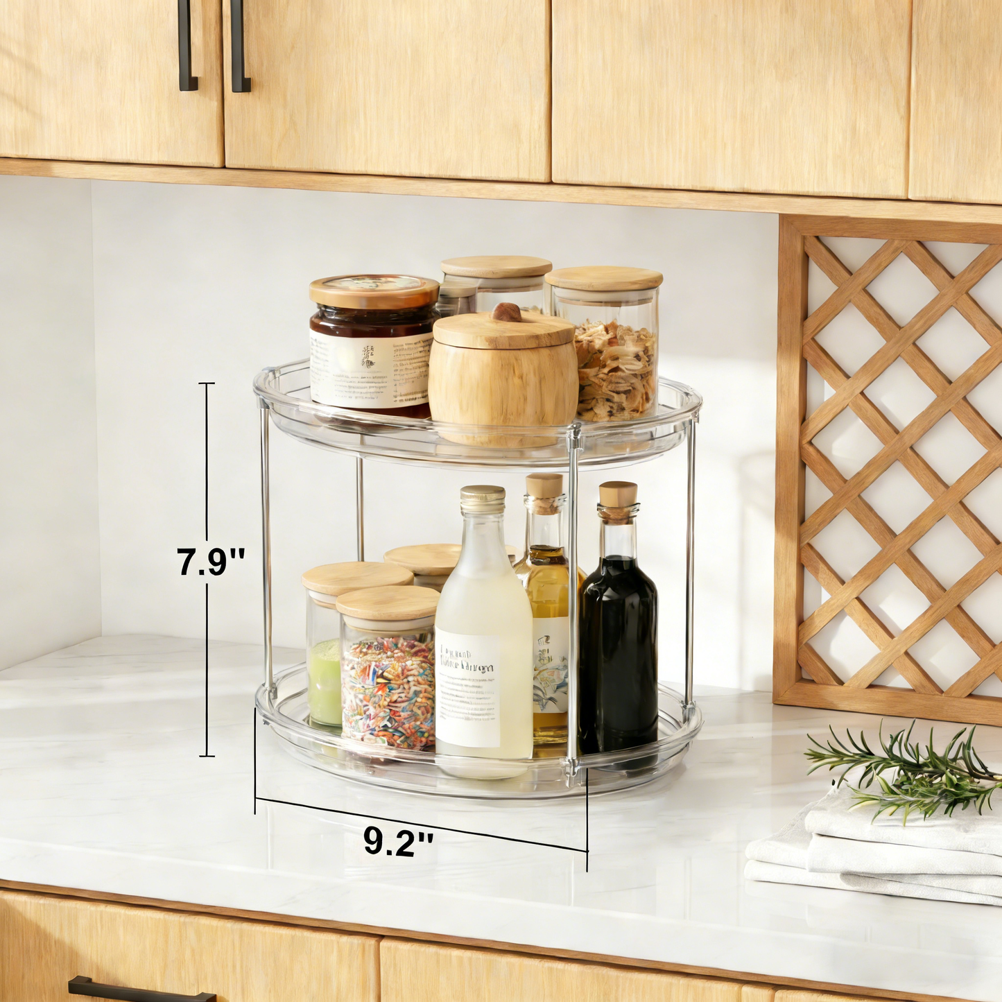 Larnto® 2-Tier Kitchen Storage Organizer