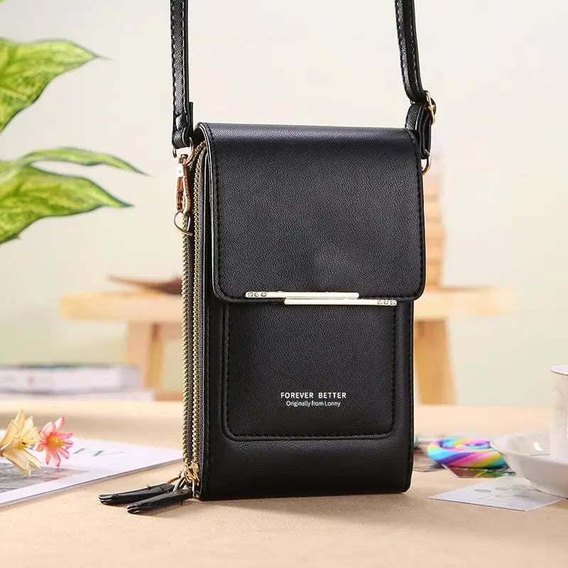💞LAST DAY 50% OFF ✨👜📱Larnto® Simple and elegant women's touchscreen crossbody phone wallet