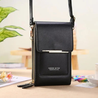💞LAST DAY 50% OFF ✨👜📱Larnto® Simple and elegant women's touchscreen crossbody phone wallet