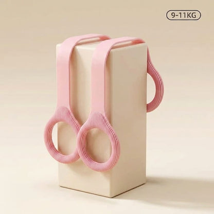 💞LAST DAY 50% OFF ✨Polishpops® Figure 8 Resistance Bands – Silicone Exercise Bands for Women