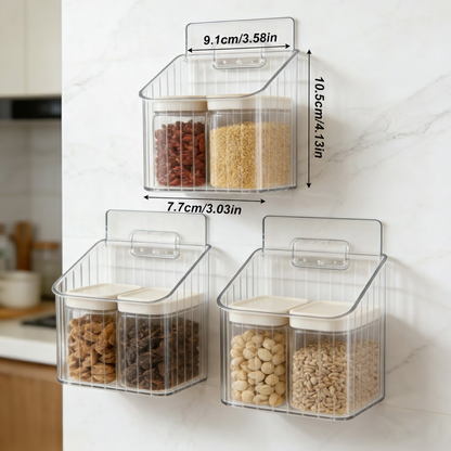 Larnto® Wall Mount Acrylic Organizer Bin (3pcs)