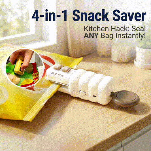 Larnto® 4-in-1 Rechargeable Mini Bag Sealer & Cutter | The Ultimate Food Preservation Tool