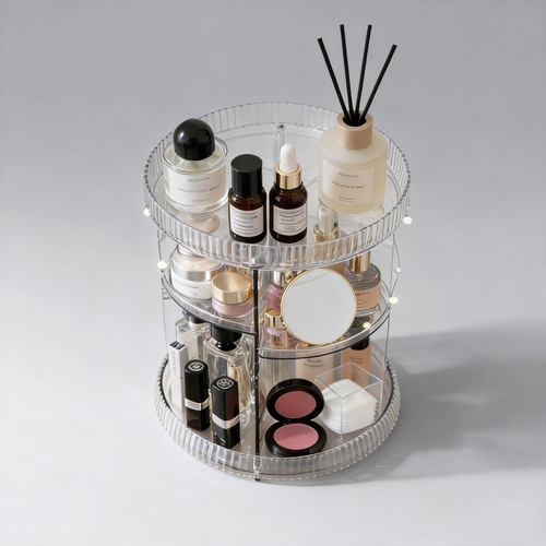 Larnto® 360 Rotating Makeup Organizer  Spinning